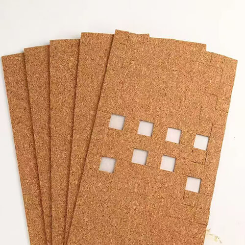 Cork pad with glue